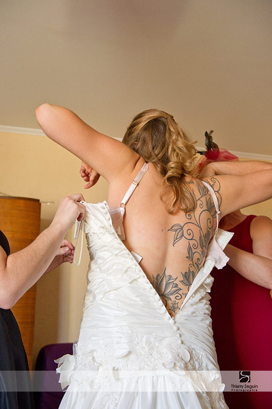 habillage mariée