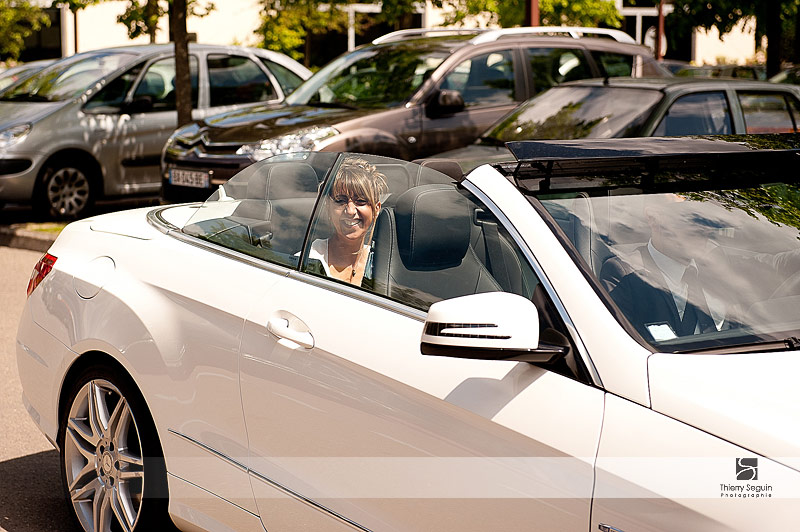 arrivee mariee en voiture