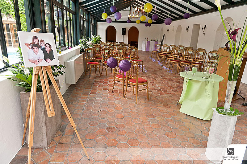 décoration mariage portrait de famille