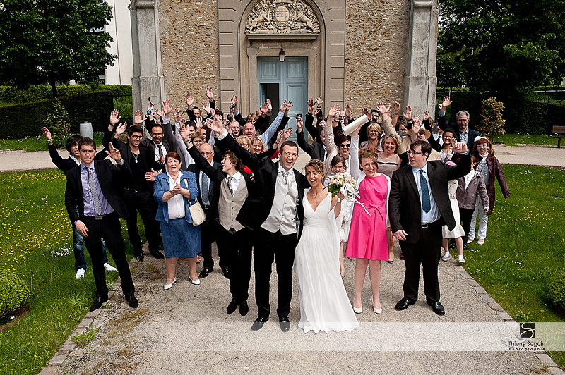 photo de groupe mariage à Velizy