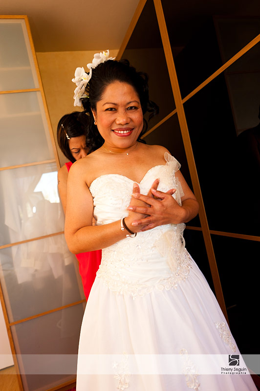 Préparatifs de la mariée